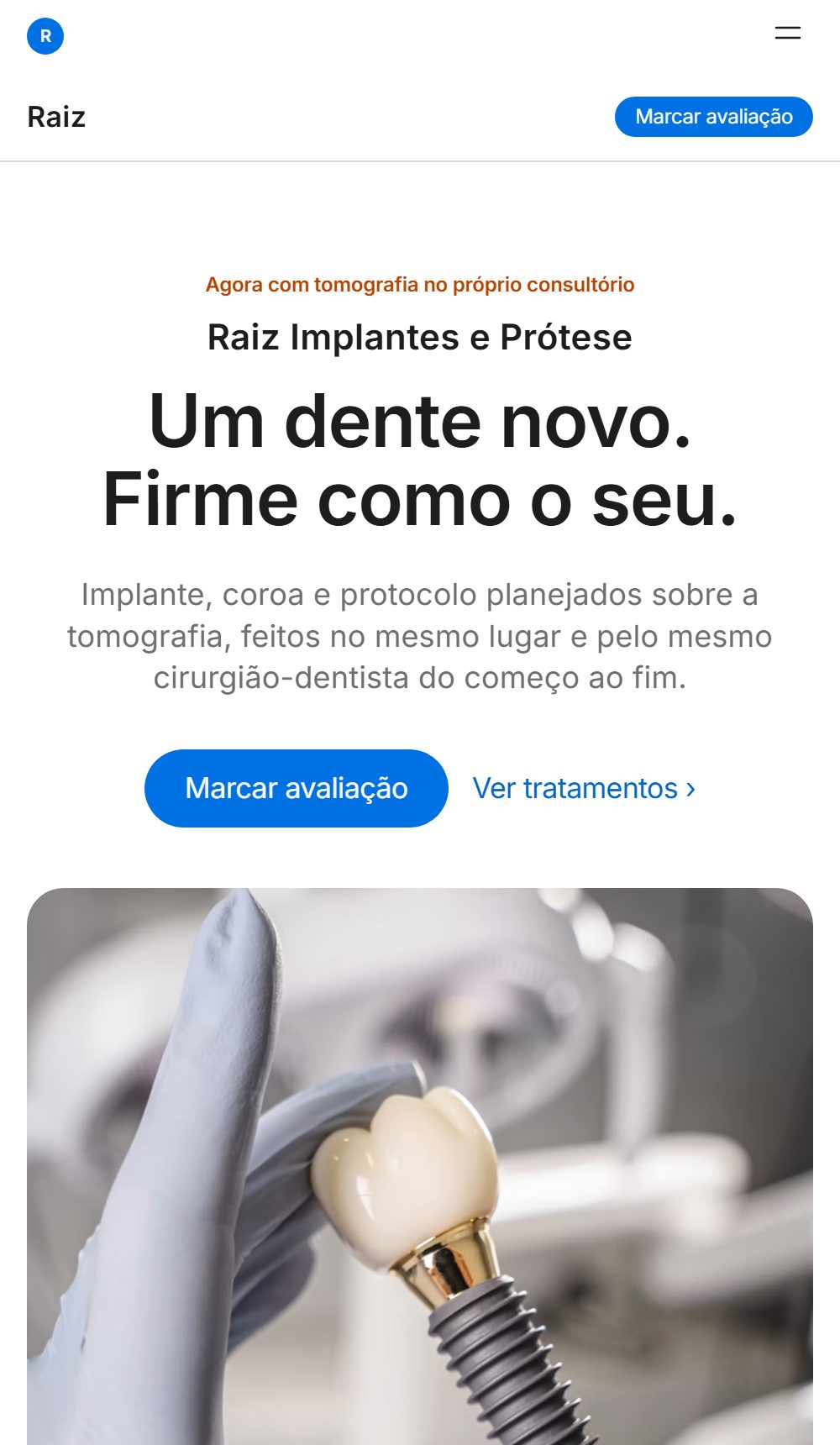 Modelo Raiz no celular